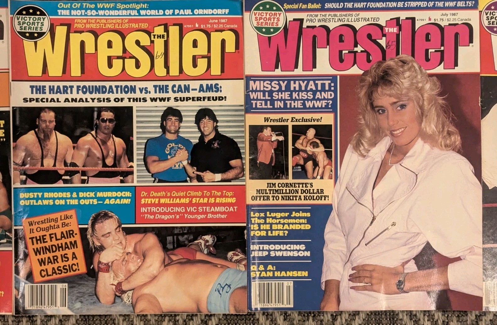 The Wrestler Vintage Pro Wrestling Magazines Lot of Ten – 1982/1986/1987