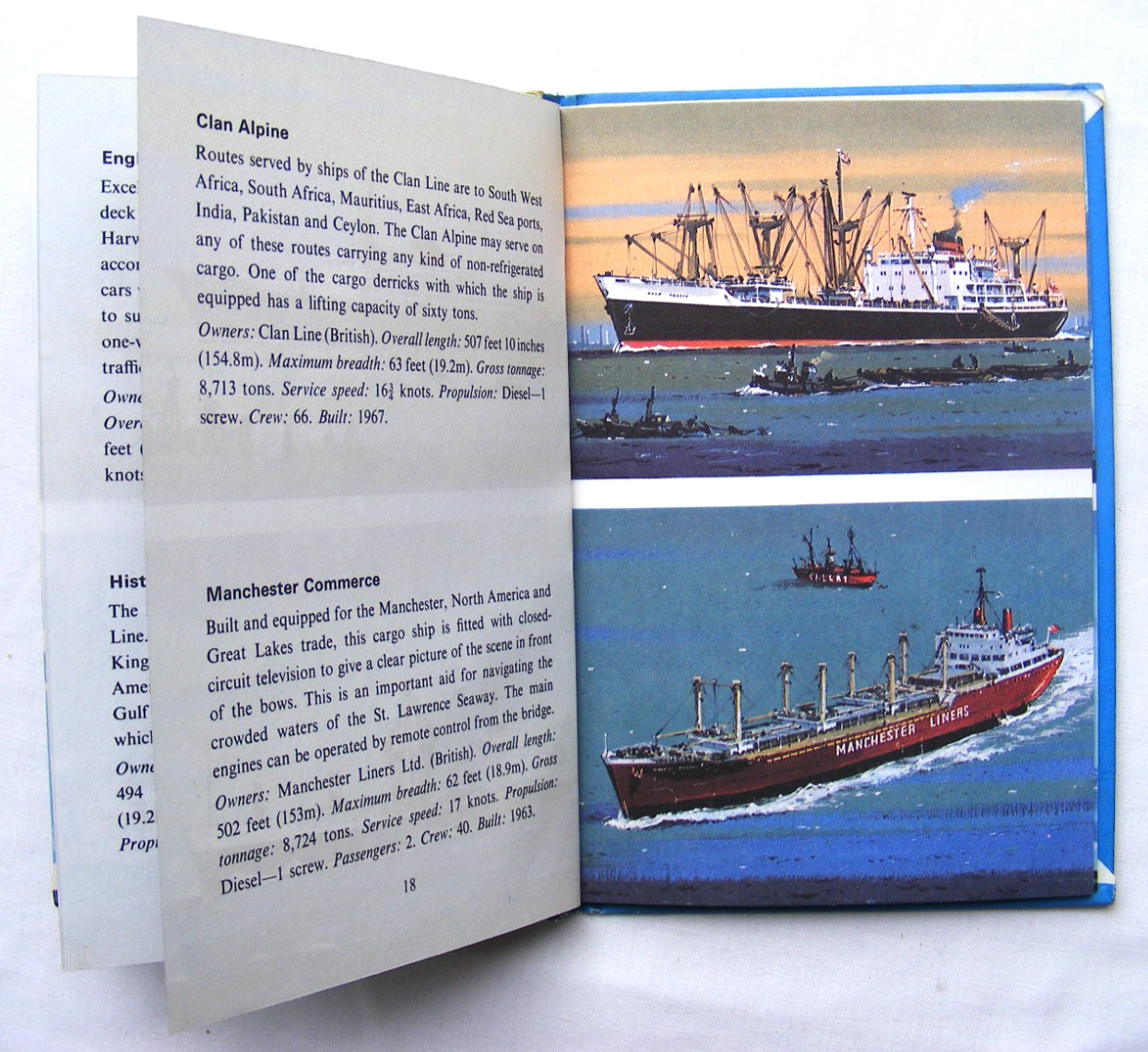 Ladybird Book – Merchant Ships – Recognition 584 -1st Edition- VGC +FREE COVER+