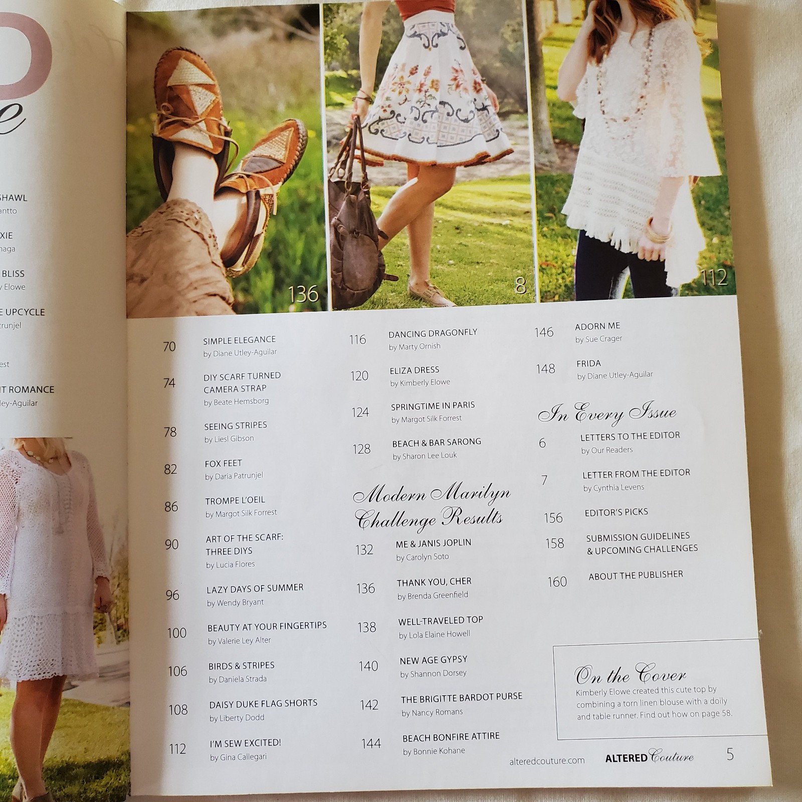 Altered Couture magazine May/Jun/Jul 2015 back issue craft and sewing magazine