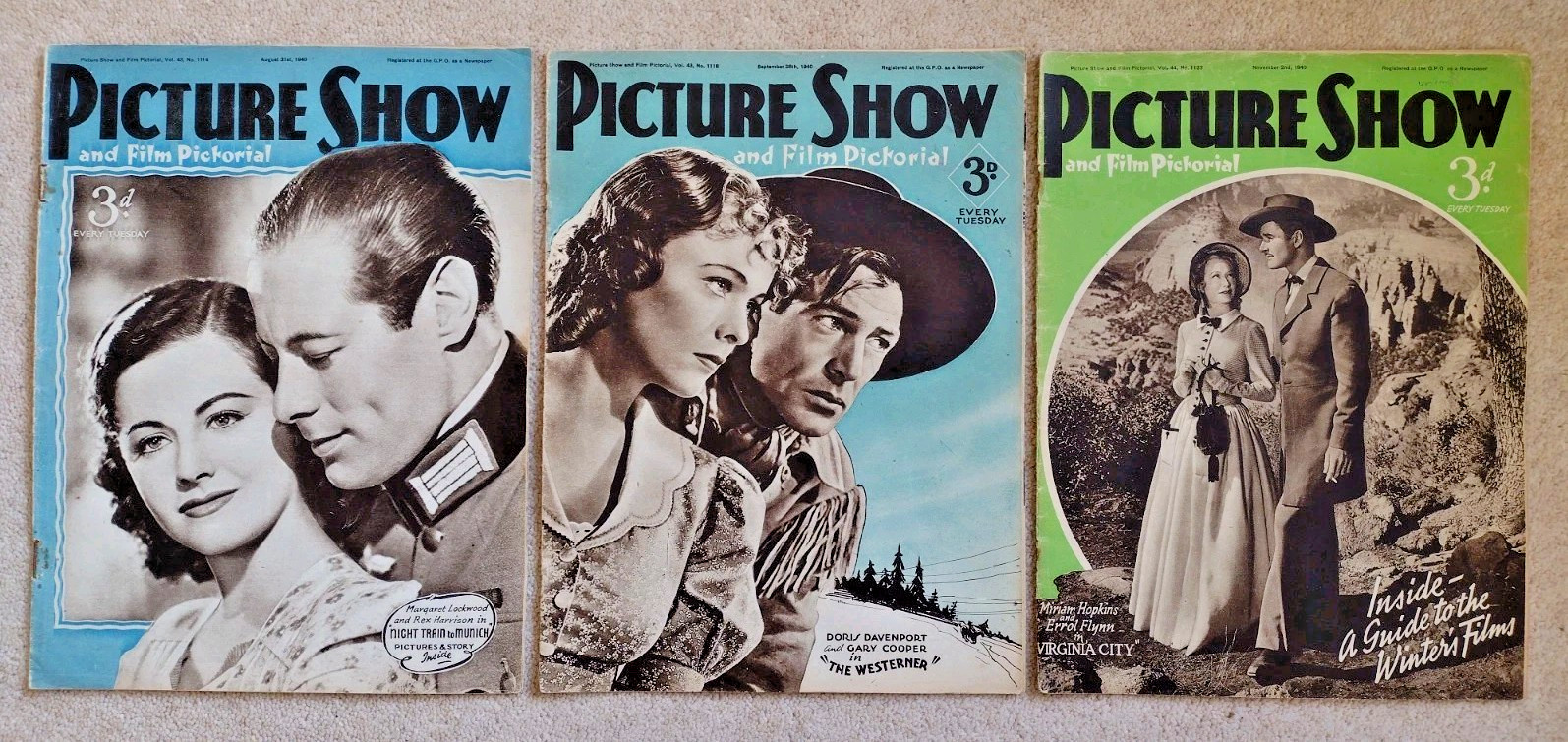 Picture Show magazine x13 1940 issues WW2 Home Front – all listed
