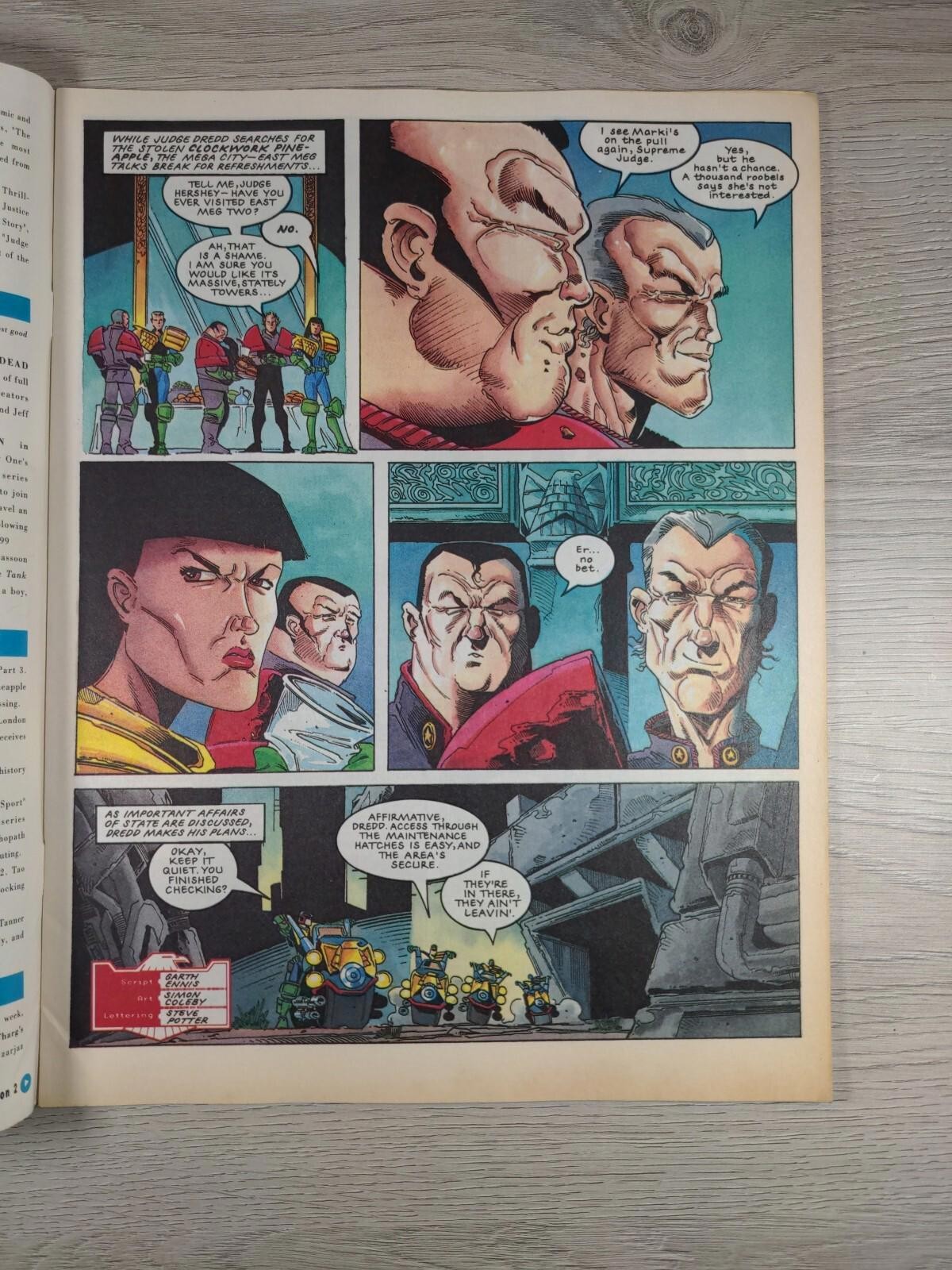 2000AD Featuring Judge Dredd Prog 745 August 1991 Vintage Comic