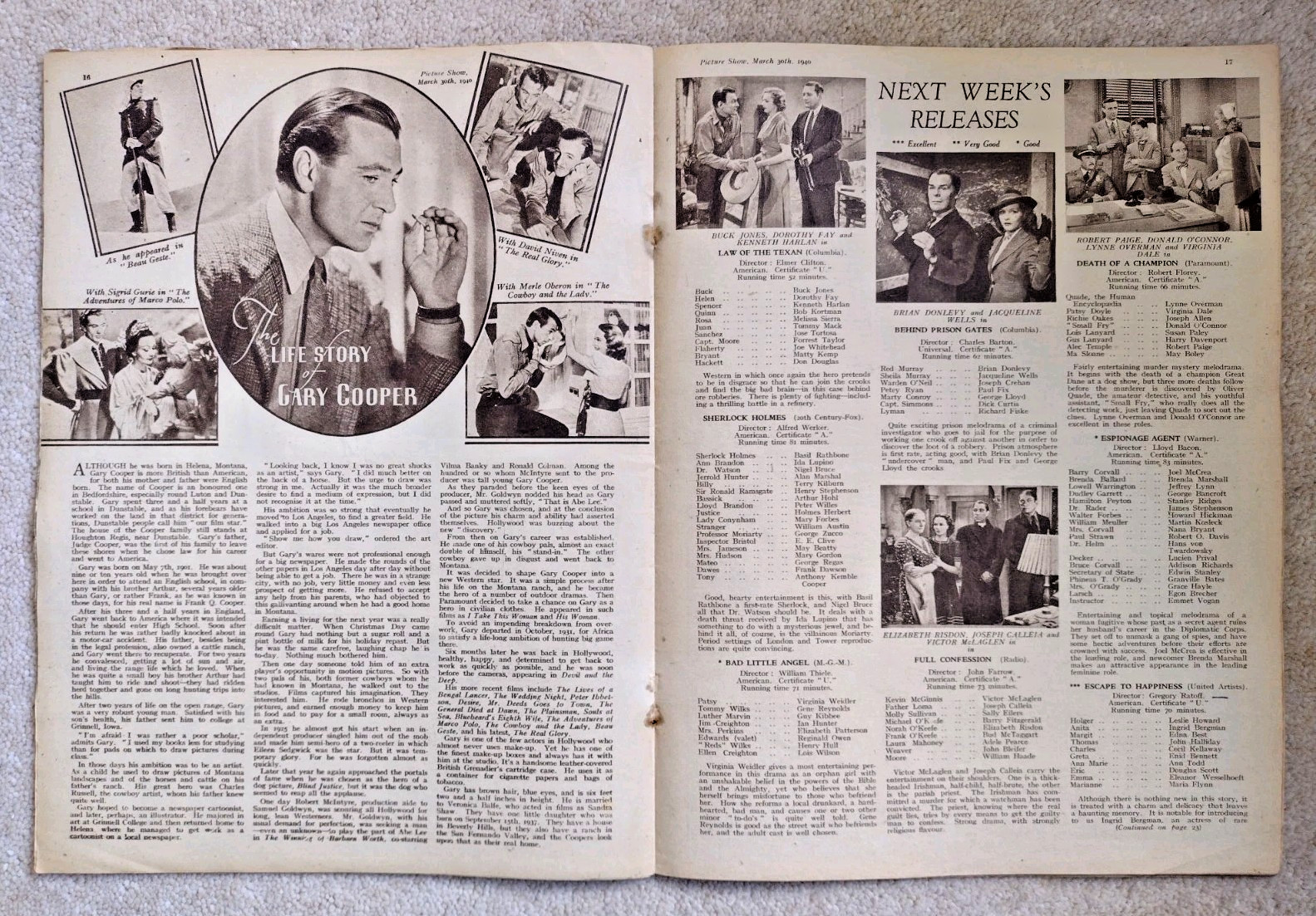 Picture Show magazine x13 1940 issues WW2 Home Front – all listed