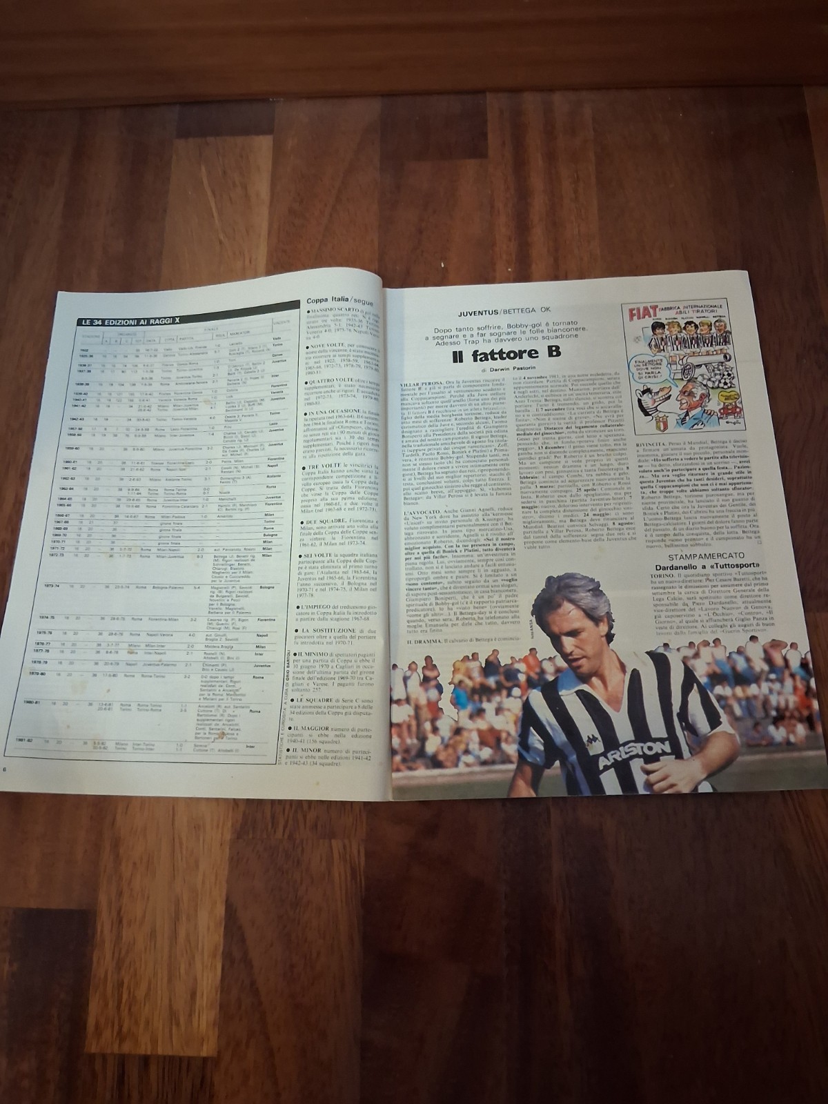 GUERIN SPORTIVO AUGUST 1982 SOCRATES, THE 1982-83 SERIE A + POSTER PASSARELLA!