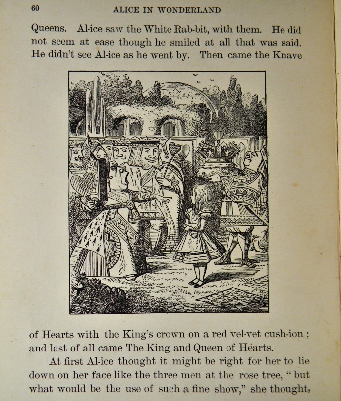 RARE Alice in Wonderland FIRST EDITION Lewis Carroll TENNIEL ILLUSTRATED Antique