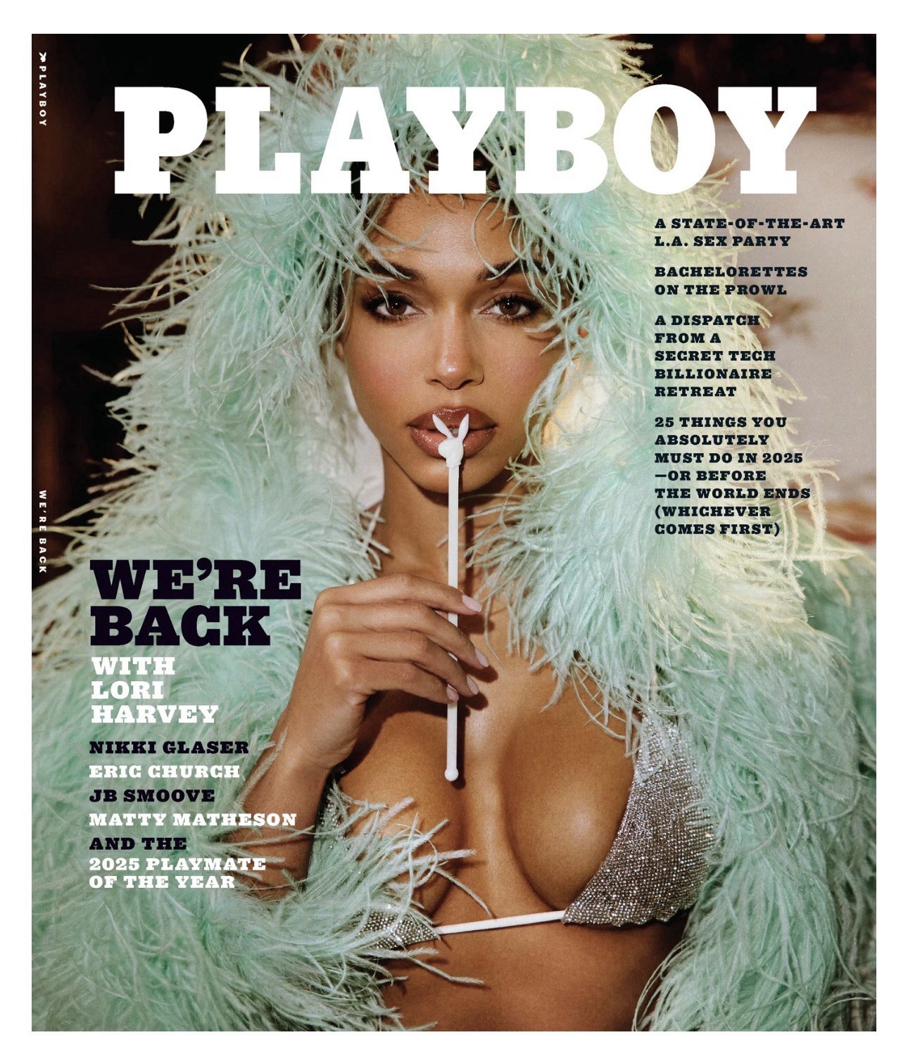 Playboy We’re Back 2025 Issue Lori Harvey Nikki Glaser Eric Church Joy Crookes