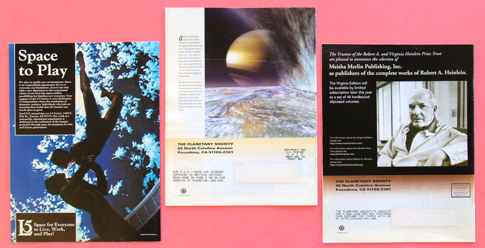 6 PLANETARY REPORT—SPACE EXPLORE—MARS ORBITER + OPTICAL SETI—ASTEROIDS—& L5 NEWS