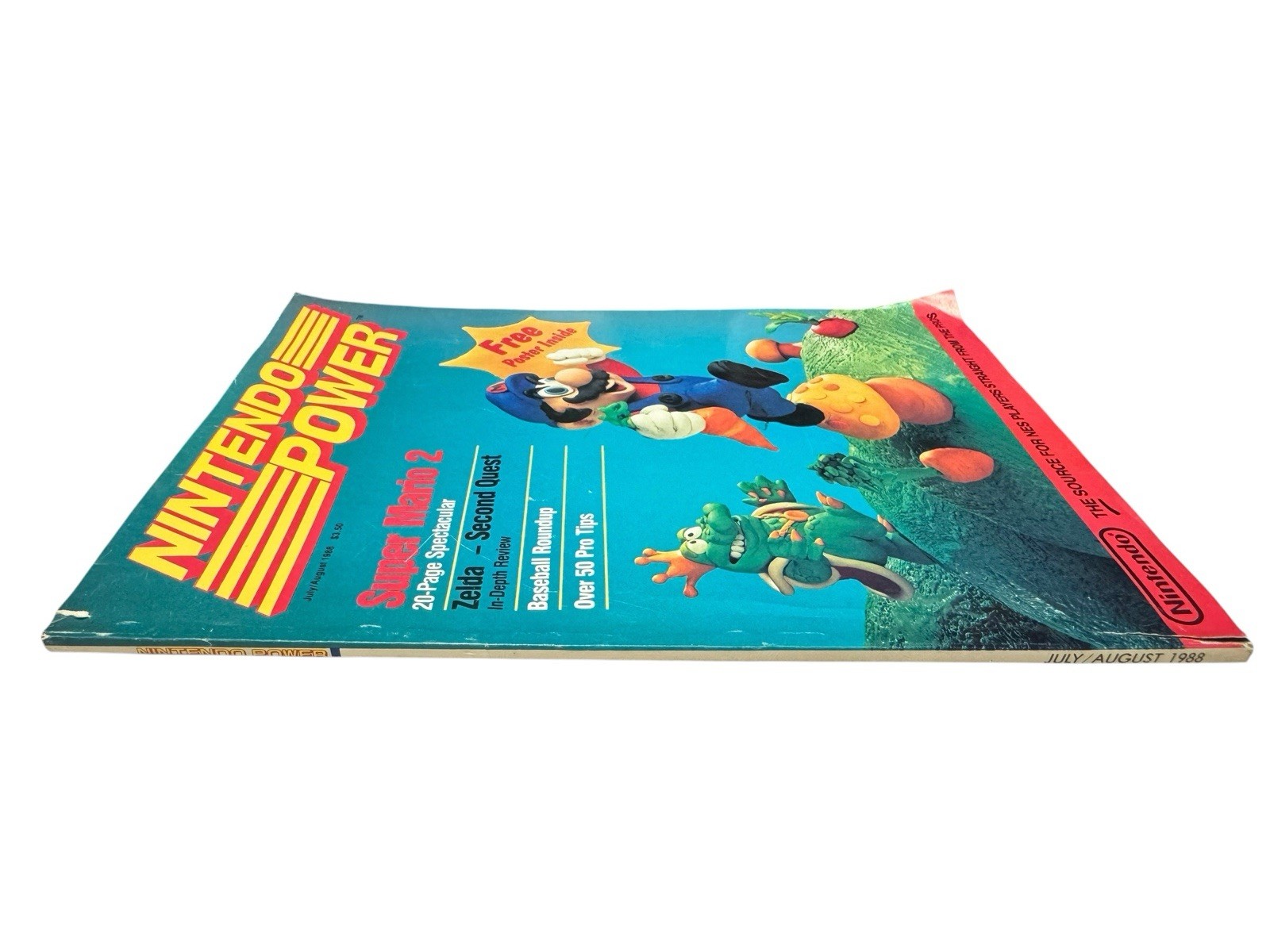 Nintendo Power Magazine: Super Mario 2 1st Issue Jul/Aug 1988 Rare – W/ Poster