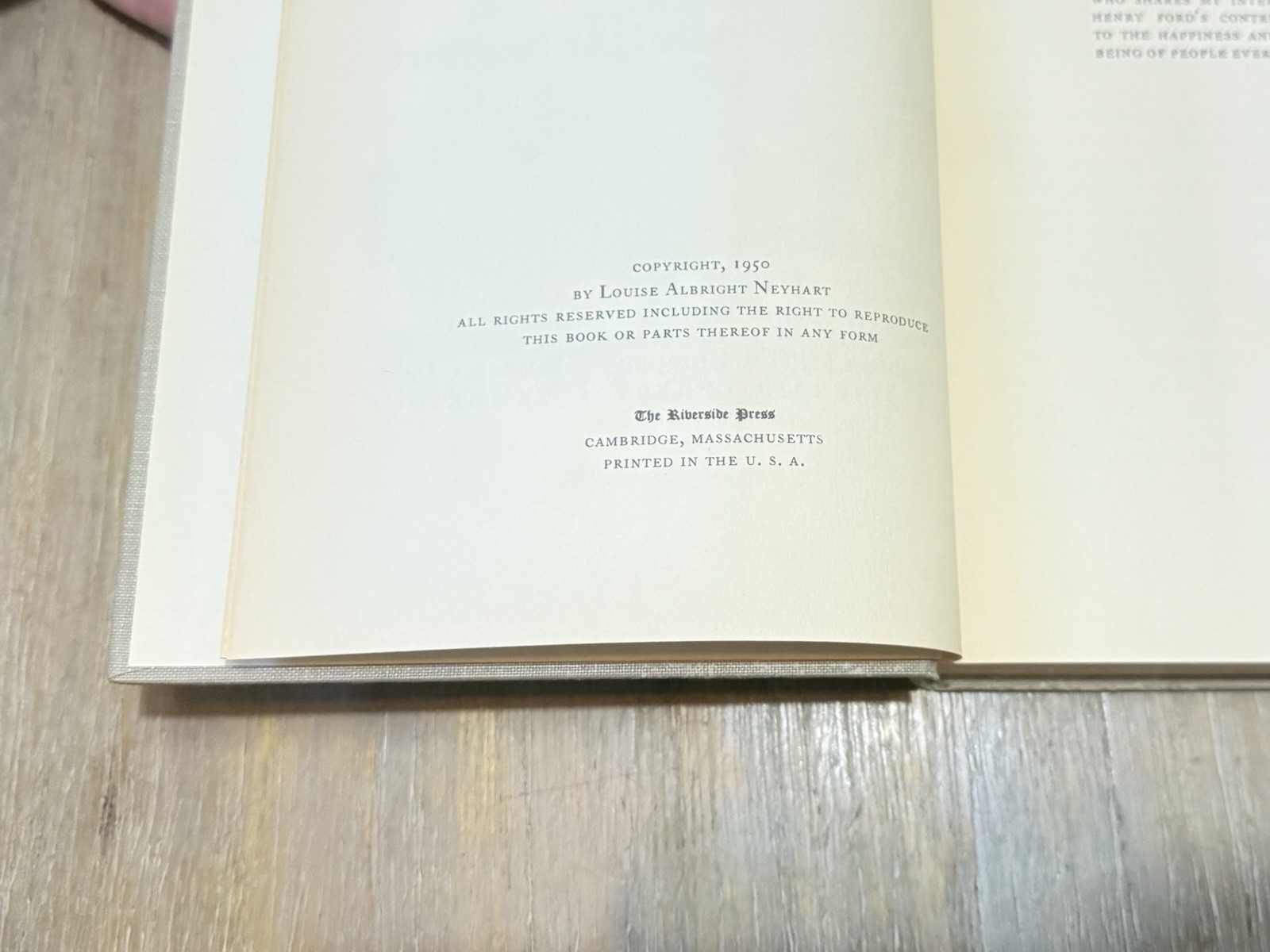 Henry Ford Engineer by Louis Albright Neyhart 1950 Hardcover / DJ
