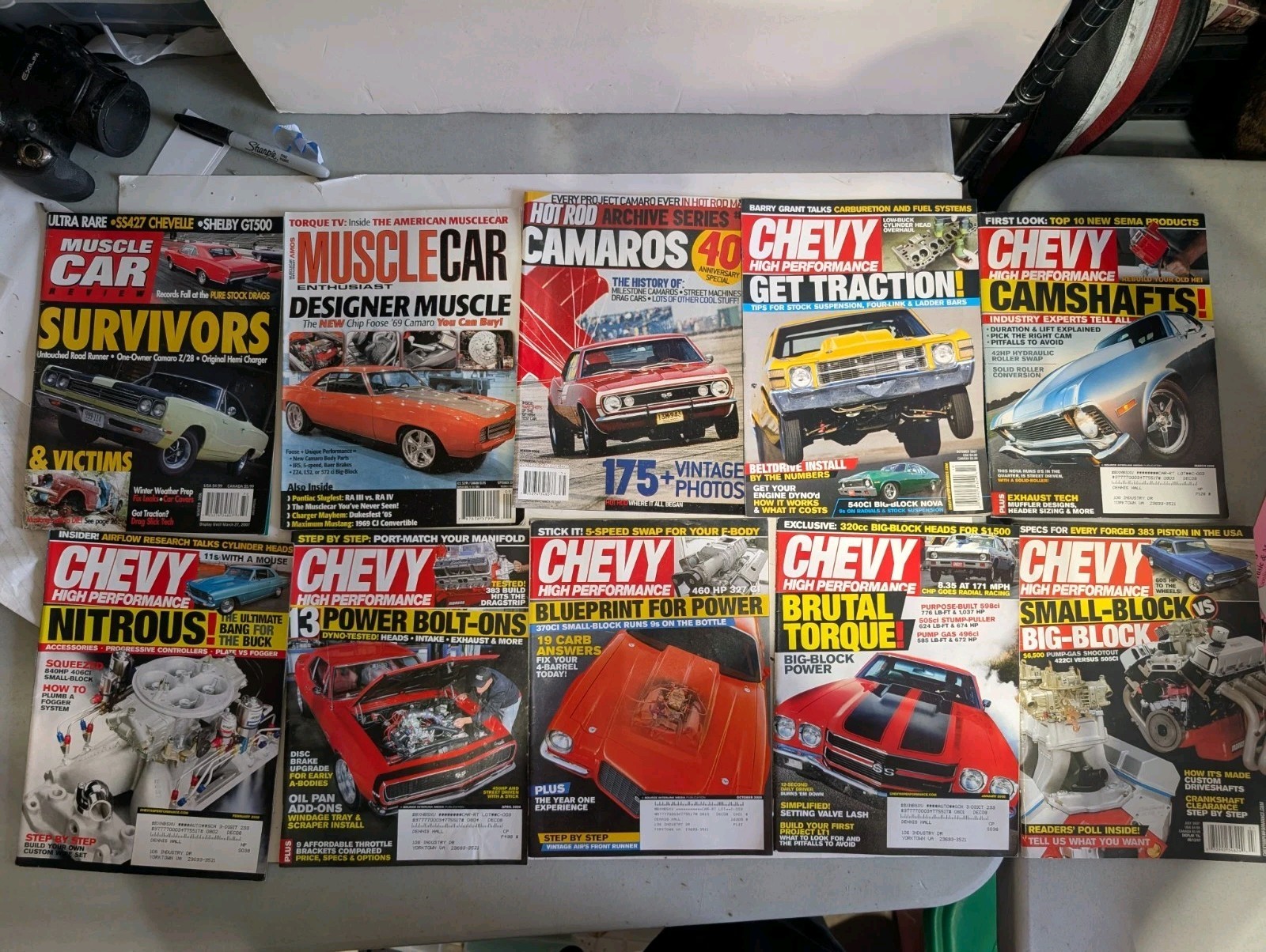 Lot of 75+ Super Chevy Super Sport Hot Rod Hot Rodding Magazine 1970s-2000s Vtg