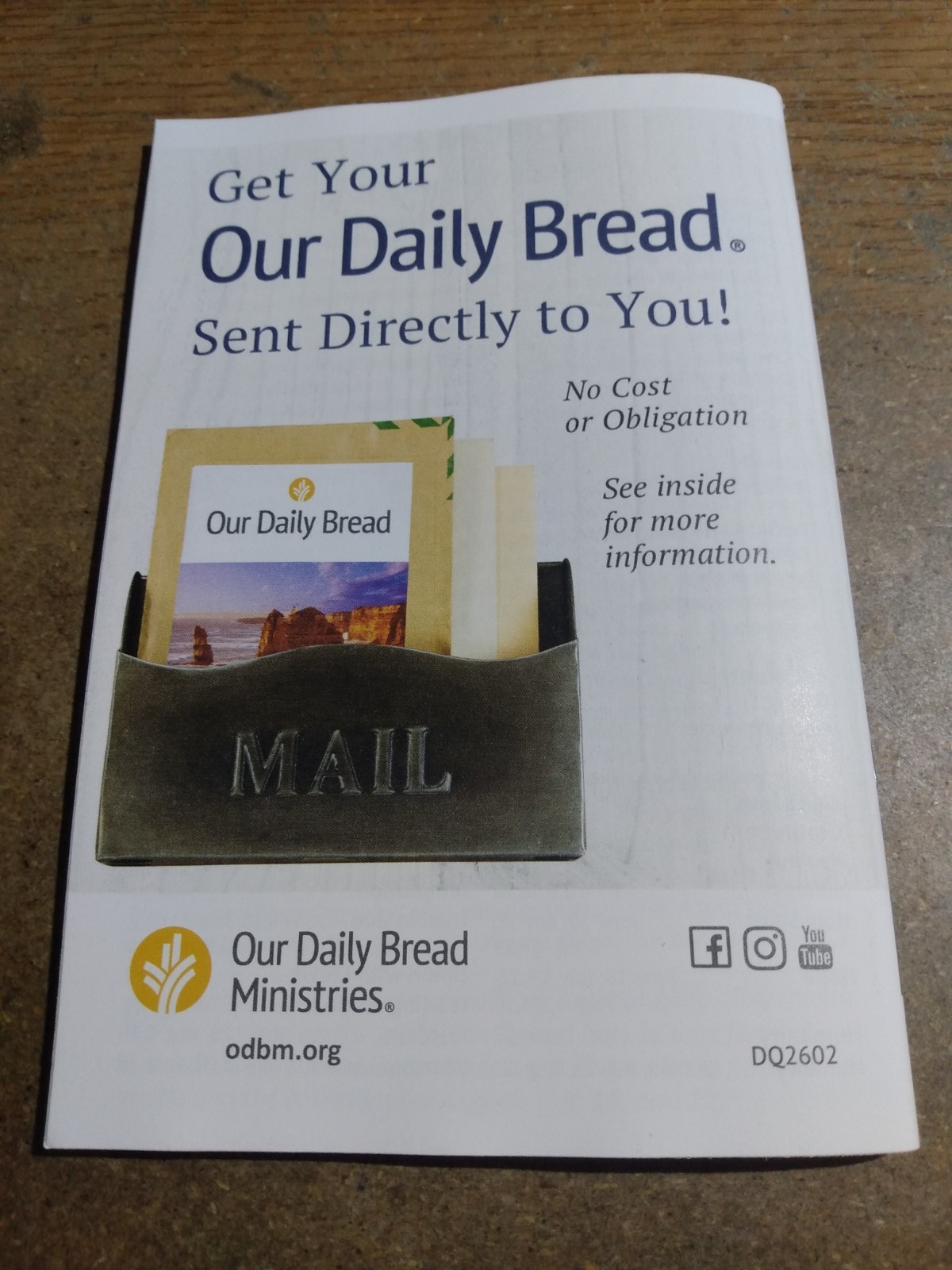 Our Daily Bread Devotional June, July, August 2026