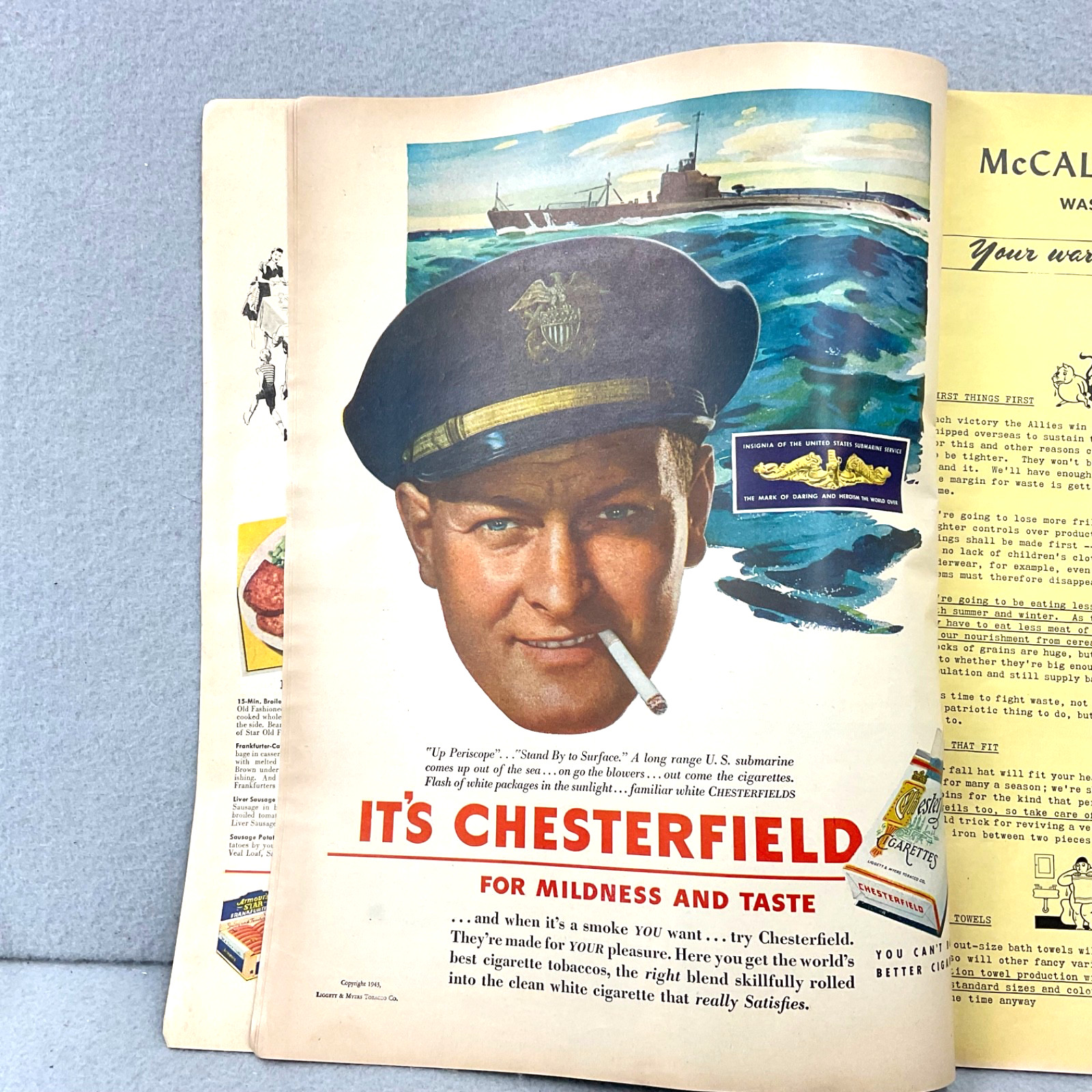 1943 McCalls Magazine August Historic Interview-Madame Chang, Food 80+ Years