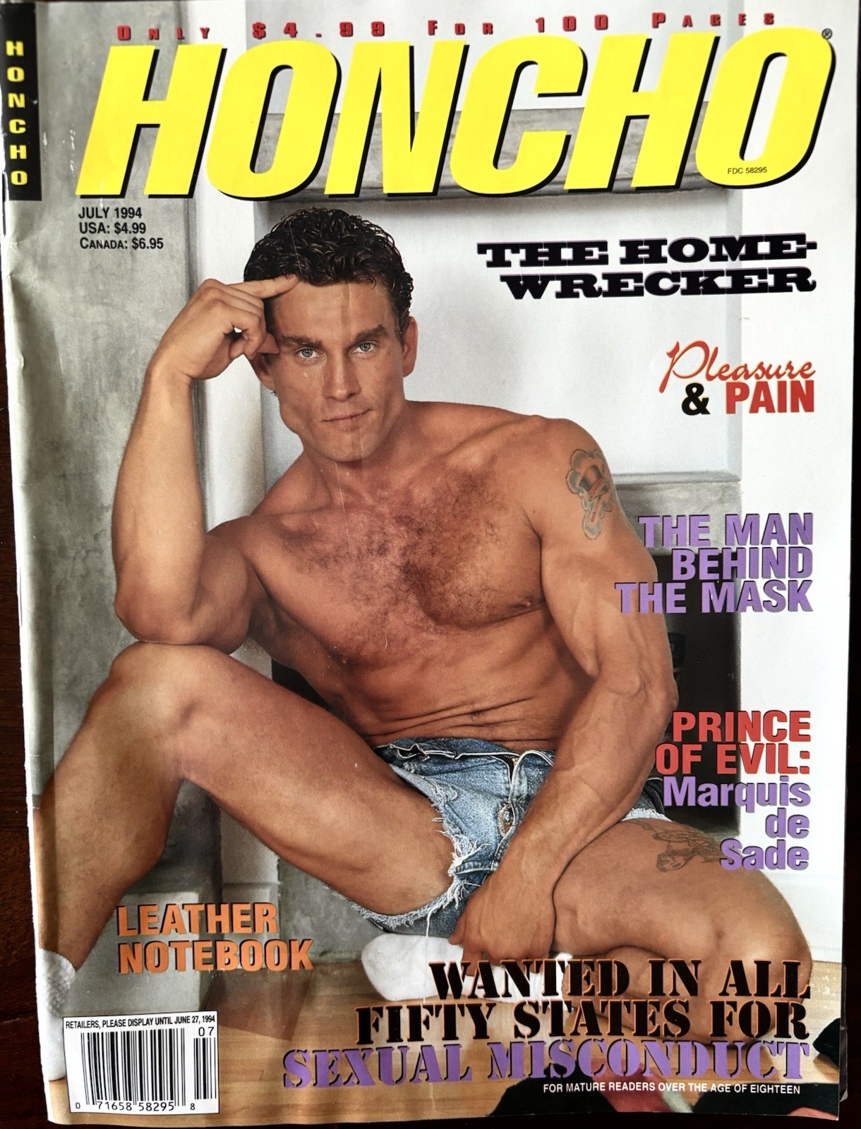 ￼ Vintage Honcho Magazine, July 1994, Volume 17 Number 7