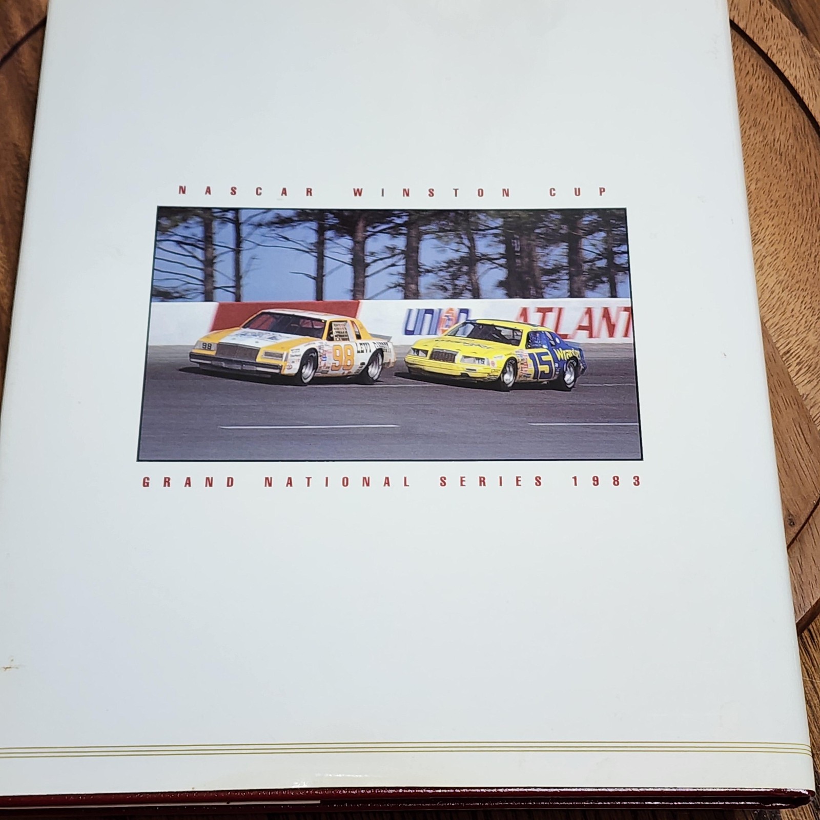 WINSTON CUP ’83 GRAND NATIONAL SERIES J W JOHNSTON NASCAR MAROON HARDCOVER 1983
