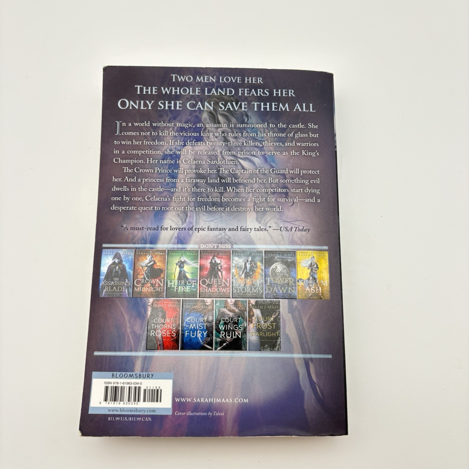 Sarah J. Maas – Throne of Glass (OOP – Paperback) OG Cover Art Book Rare