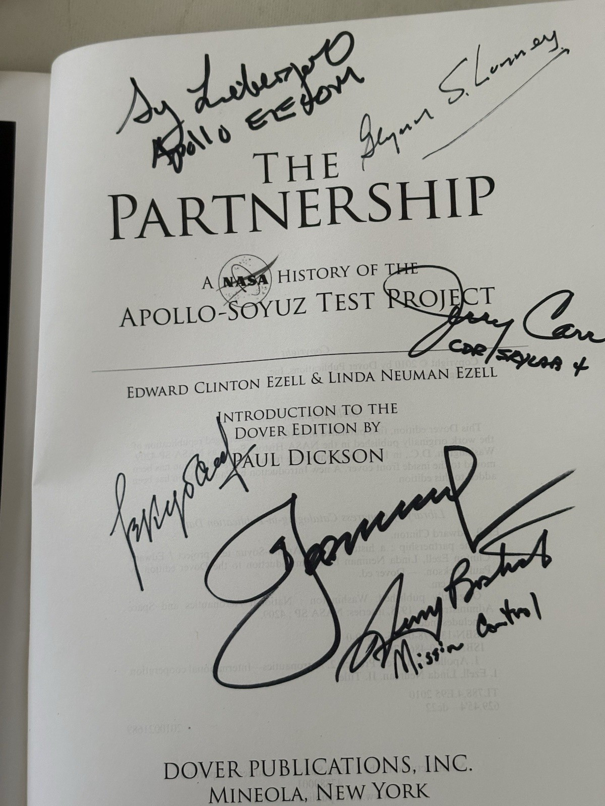 The Partnership : A NASA History of the Apollo-Soyuz Test Project (SIGNED X 6)