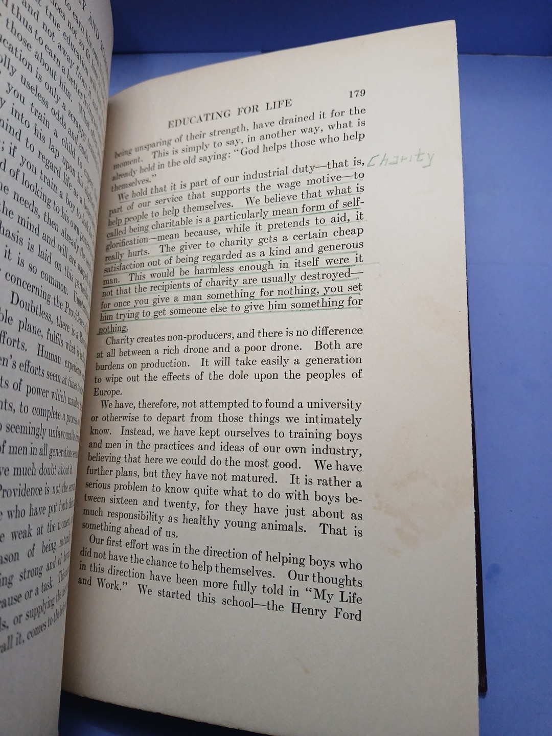 1926 1st Edition of Today and Tomorrow by Henry Ford Doubleday Hardcover