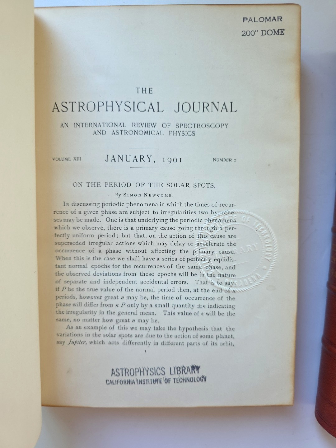 The Astrophysical Journal 1901 Complete Vols 13 & 14 Leather Chicago Press Rare