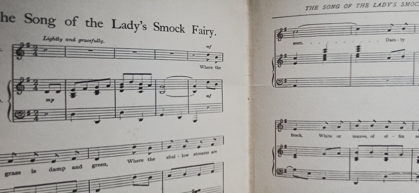 1st ed C1924 Cicely Mary Barker Flower fairies of the Spring music Tipped In