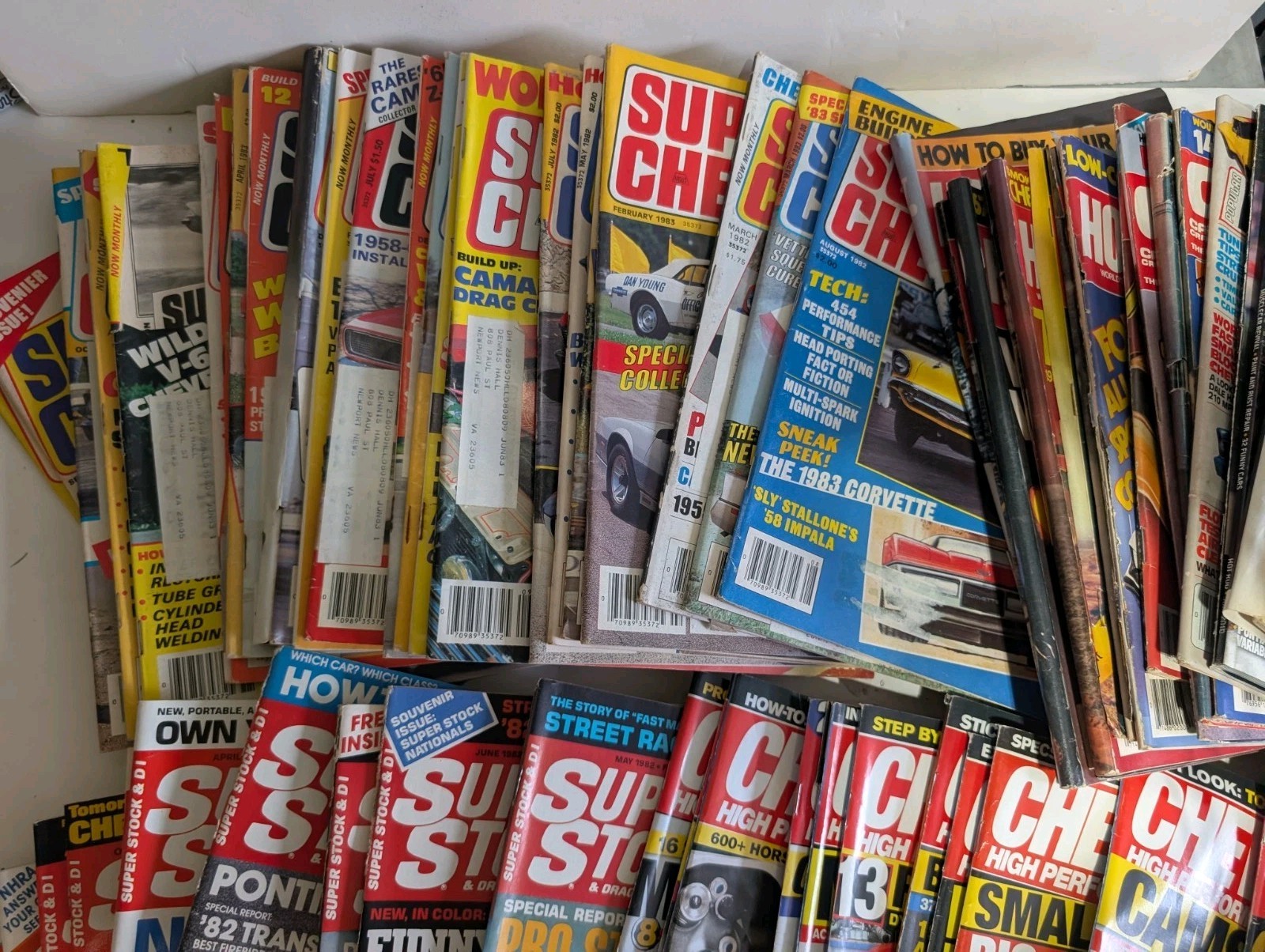 Lot of 75+ Super Chevy Super Sport Hot Rod Hot Rodding Magazine 1970s-2000s Vtg