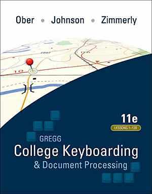 Gregg College Keyboarding & – Spiral-bound, by Ober Scot; Johnson – Good