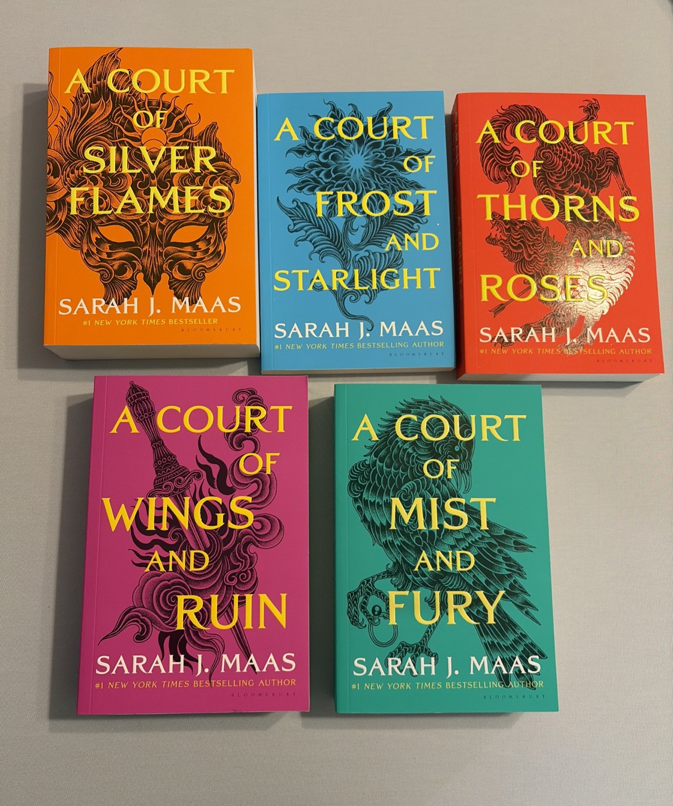 Sarah J. Maas A Court of Thorns and Roses 5-Book Box Set English Fantasy YA