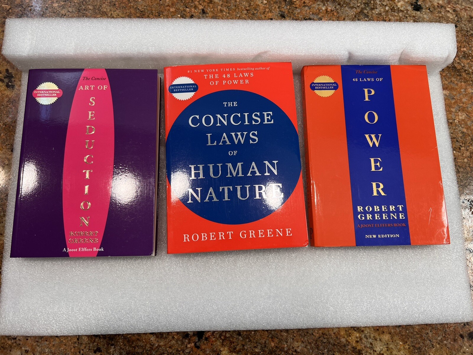 Robert Greene Collection 5 Books Set -Concise law,Seduction,Power, Mastery, War