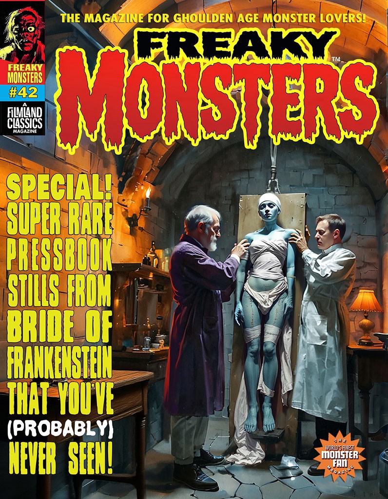 FREAKY MONSTERS 42 New! Like the original Famous Monsters Magazine only better!