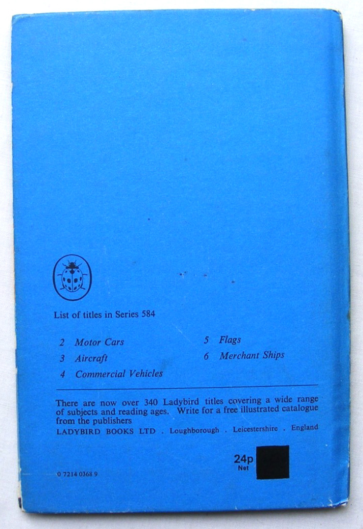 Ladybird Book – Merchant Ships – Recognition 584 -1st Edition- VGC +FREE COVER+