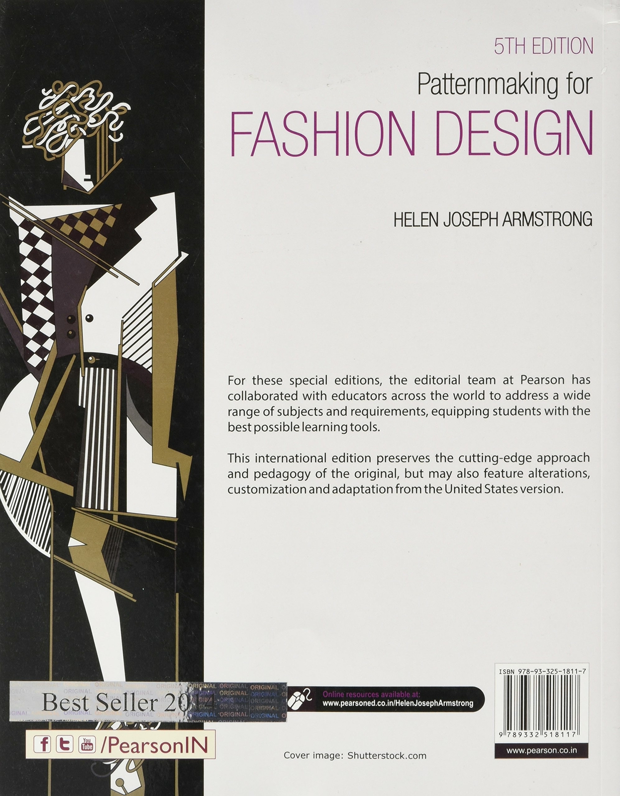 Patternmaking for Fashion Design 5E 5th Edition By Helen Joseph-Armstrong