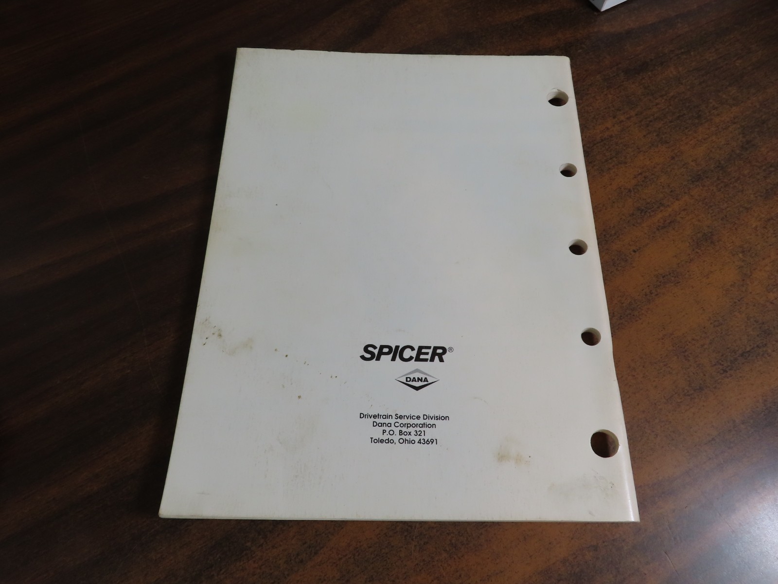 SPICER Front and Rear Axle Parts Jeep Eagle 1978-1991 X510-6DSD June 1991