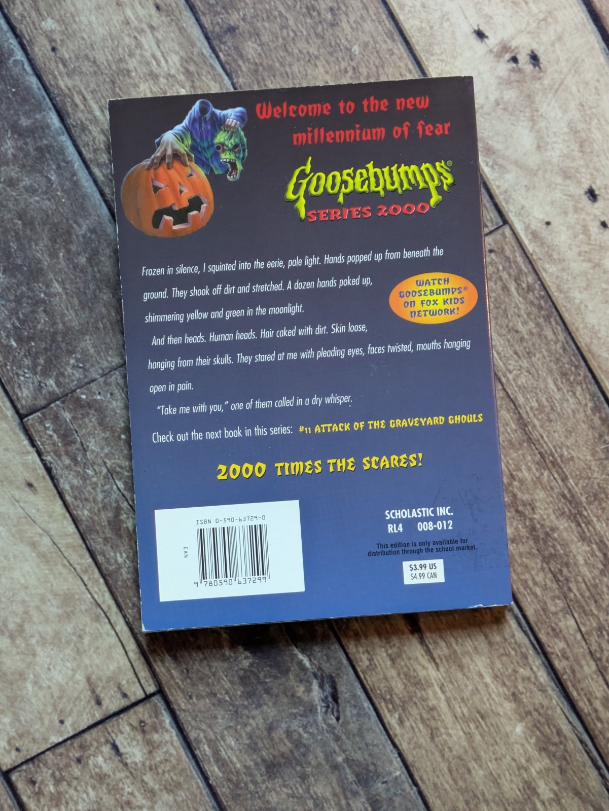 Goosebumps Series 2000 #10 Headless Halloween R.L. Stine Paperback Book Vintage