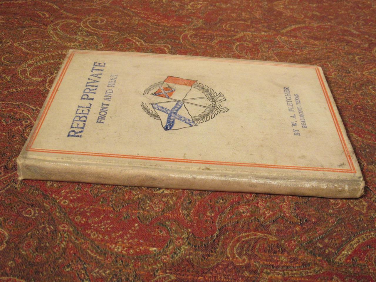 REBEL PRIVATE FRONT AND REAR – CONFEDERATE 8th TEXAS CAVALRY – FIRST EDITION