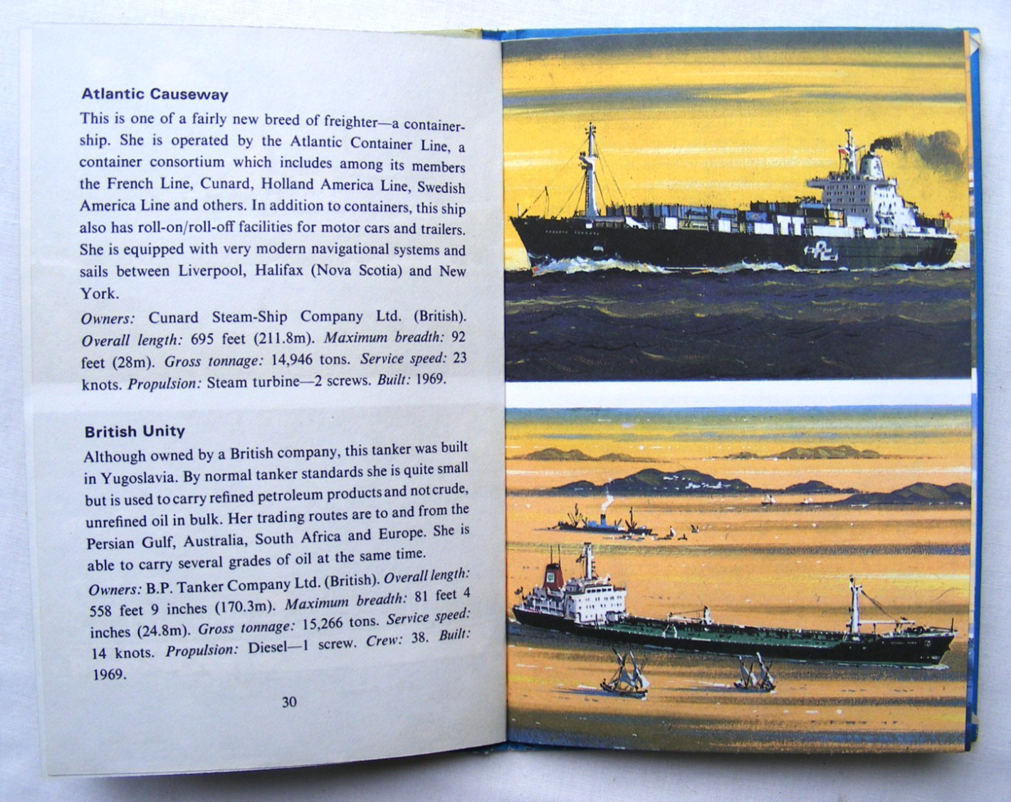 Ladybird Book – Merchant Ships – Recognition 584 -1st Edition- VGC +FREE COVER+
