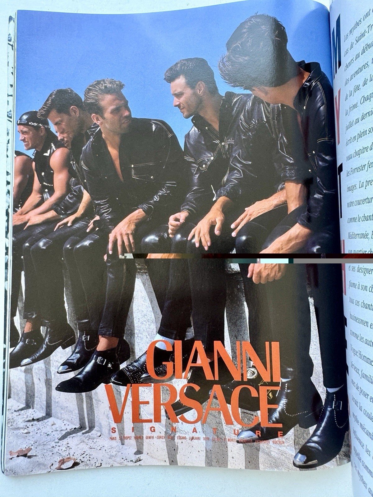 Vogue Hommes No. 151 Jul Aug 1992 Brigitte Bardot Claudia Schiffer Versace