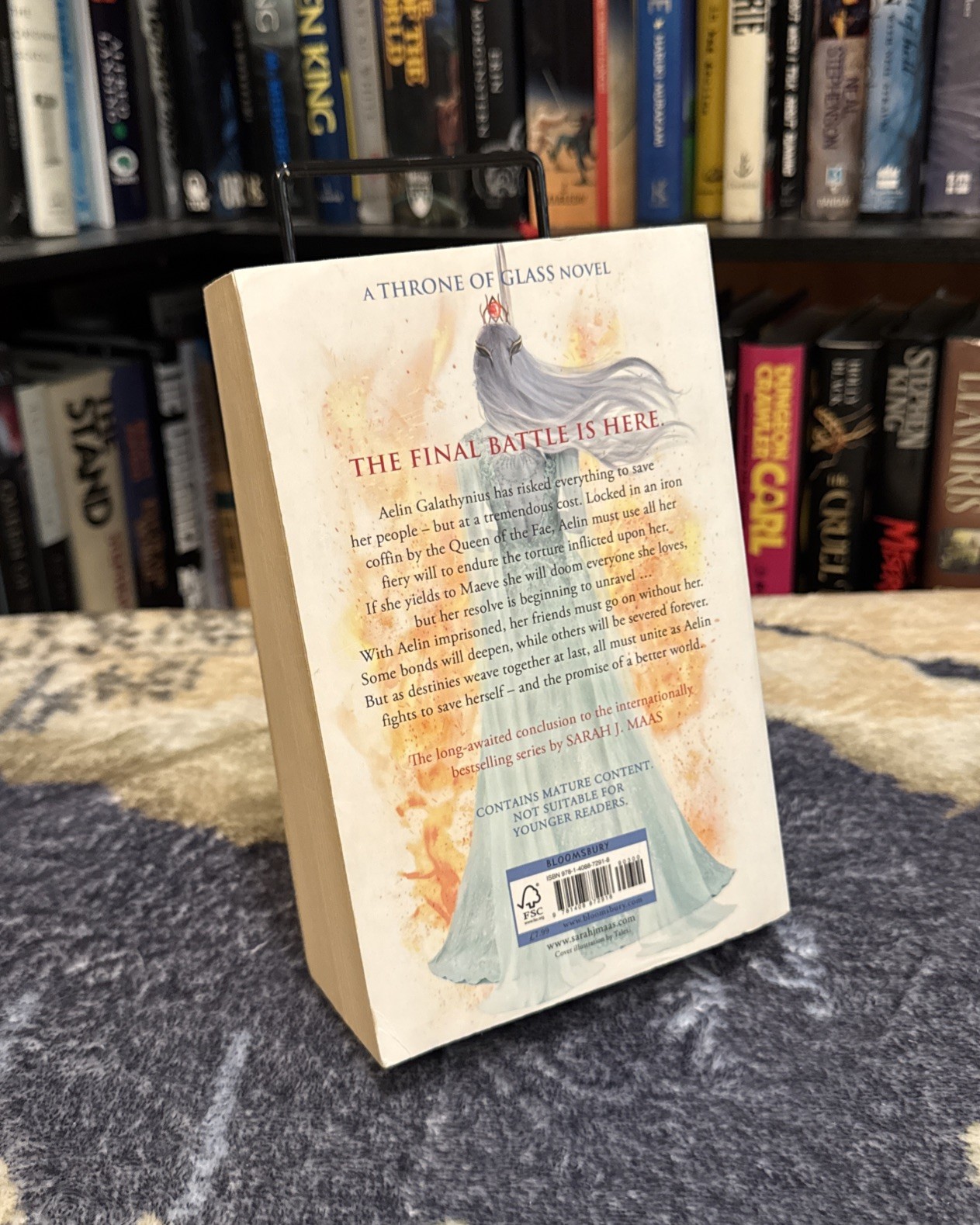 Kingdom of Ash – Sarah J Maas – UK 1st Edition/Print OOP Paperback, Fan Art, VG