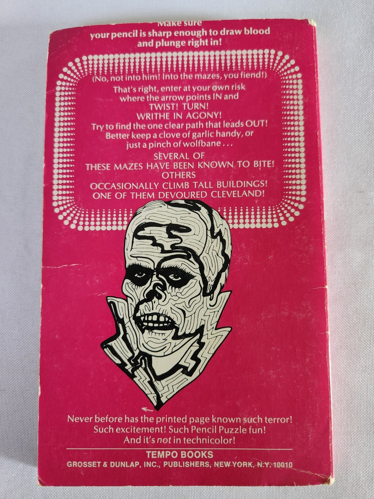 Movie Monster Mazes Paperback Book By Vladimir Koziakin 1976 Horror Halloween