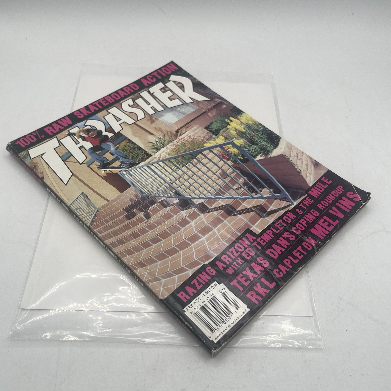Vintage Thrasher Magazine July 2002 Issue 258 Ed Templeton Melvins