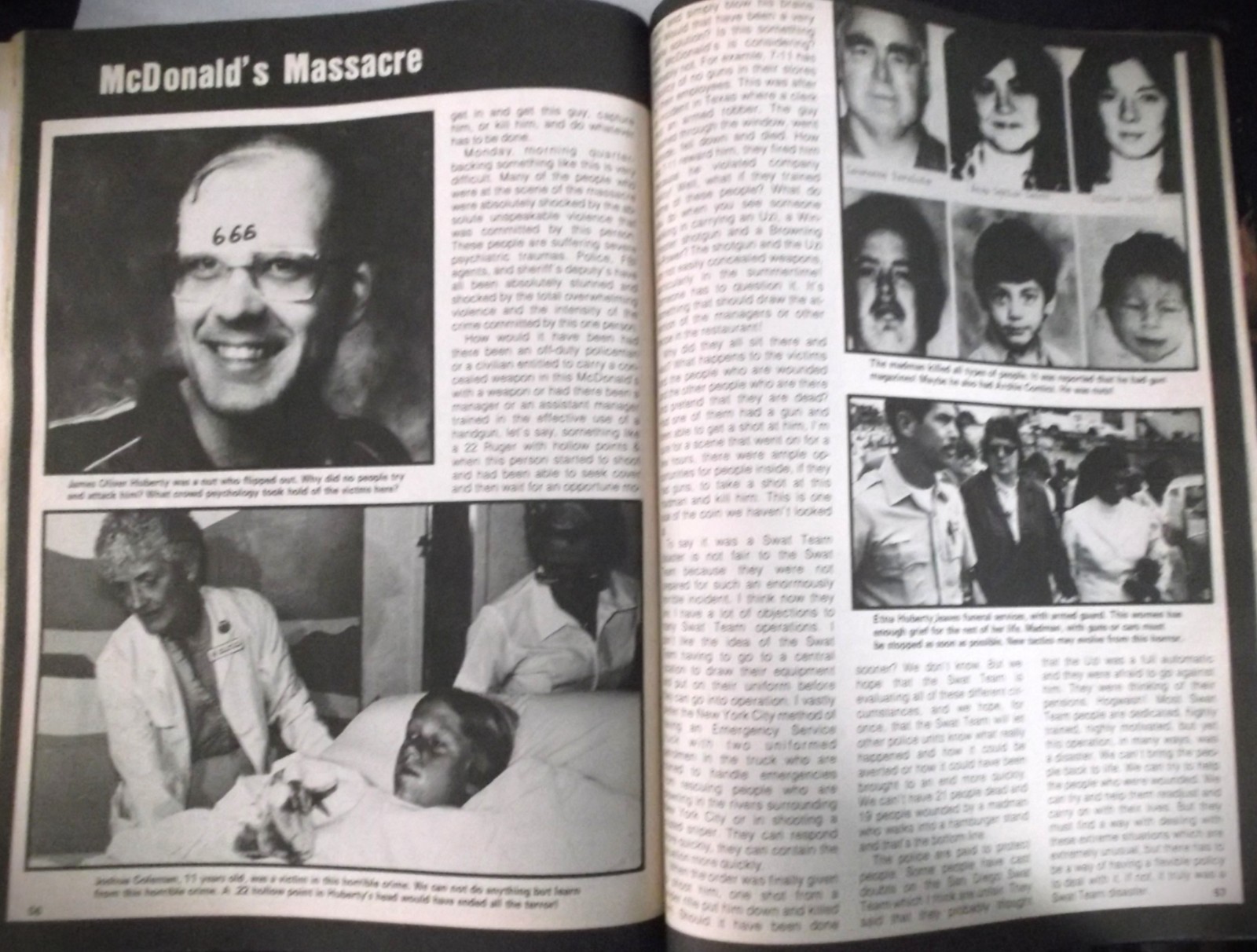 Rare Pistolero Magazine-Jul 1985-Shoot Da Fruit-McDonald’s Massacre-UZI Feature