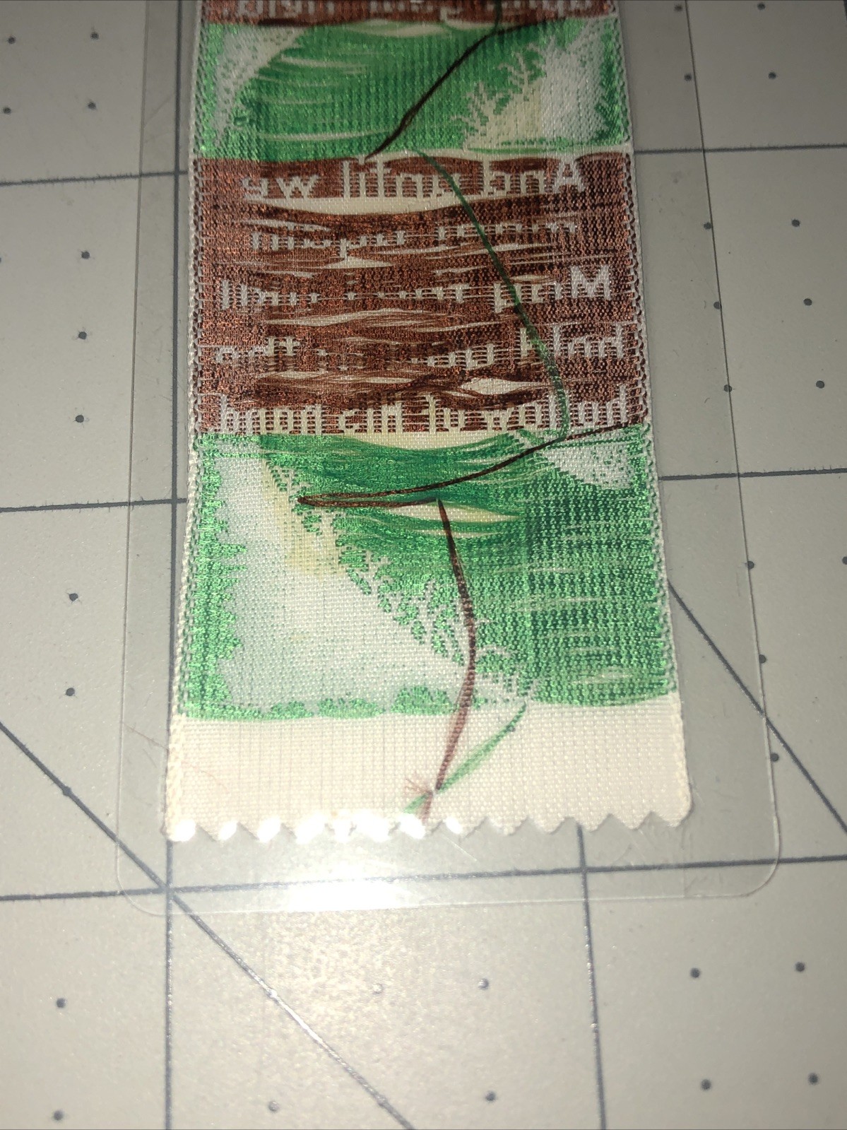 WIND AT YOUR BACK Weve-A-Gift Lovely Bookmark Vintage Philadelphia PA Polyester