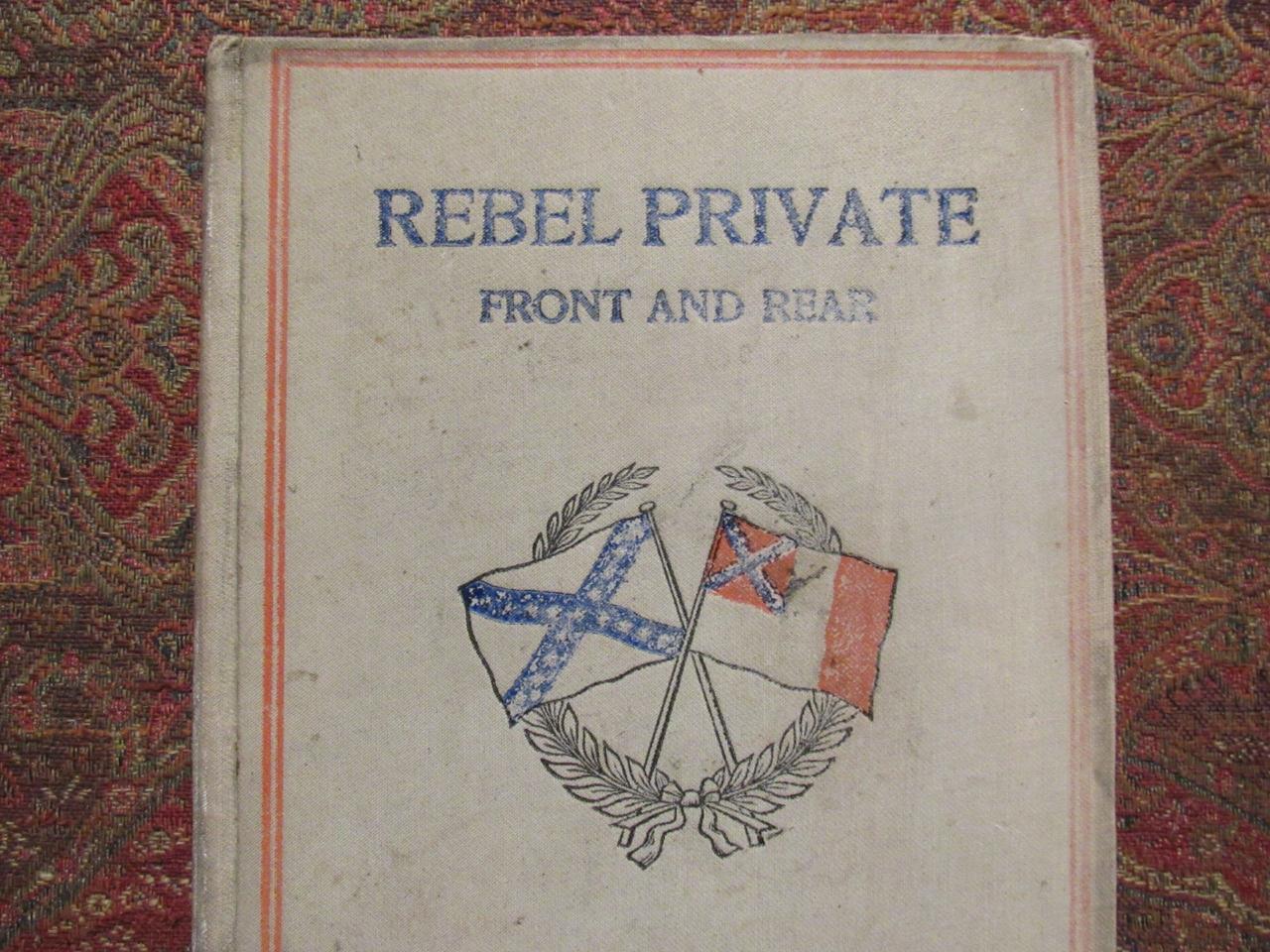 REBEL PRIVATE FRONT AND REAR – CONFEDERATE 8th TEXAS CAVALRY – FIRST EDITION
